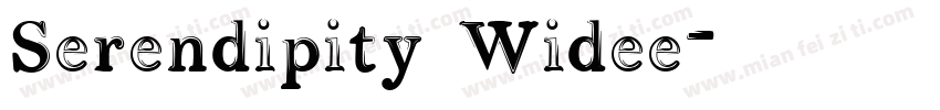 Serendipity Widee字体转换